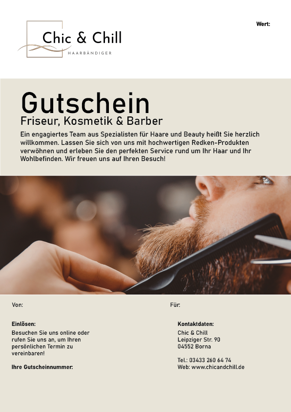 Chic and Chill Gutschein