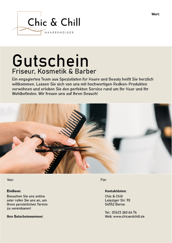 Chic and Chill Gutschein