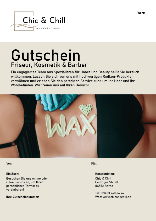 Chic and Chill Gutschein